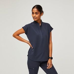 FIGS quiet navy Rafaela scrub top